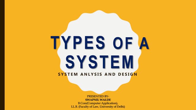Stunning The Main System Types image