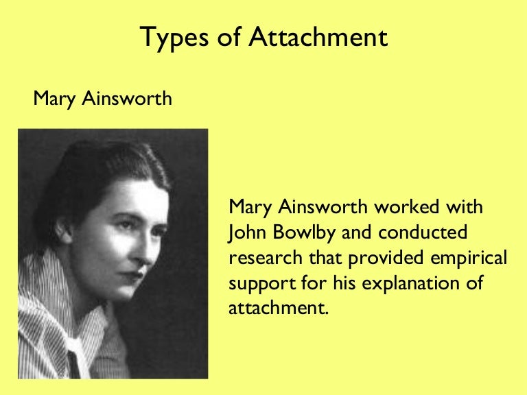Types of attachment strange situation