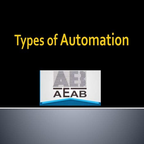 Types of Automation
