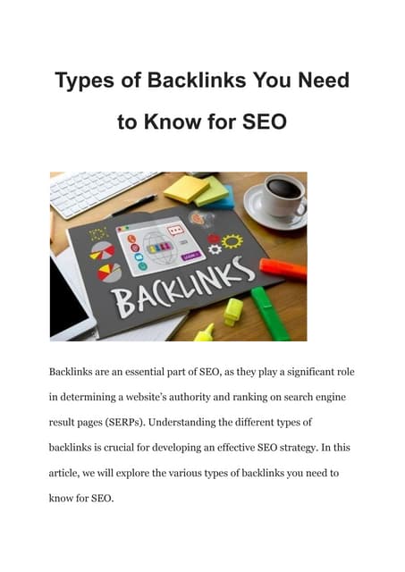 Types Of Backlinks You Need To Know For Seo Pdf Types Of Backlinks You Need To Know For Seo Pdf