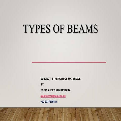 Types of beam