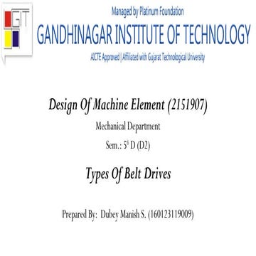 Types of Belt Drives
