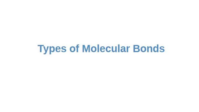 Types of bonds