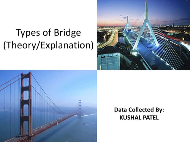 Types of bridge(theory.explanation)