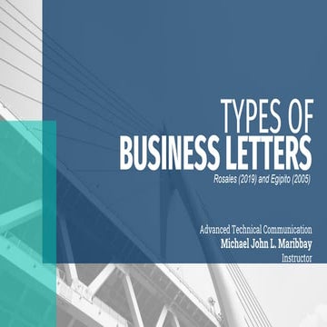 Types of Business Letters (midterm)