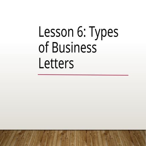 Types-of-Busine letters in communication | PPTX