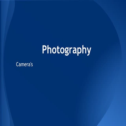 Types of camera's slide show