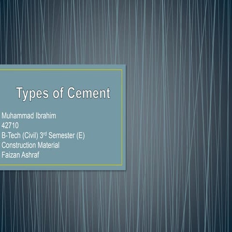 Types of cement