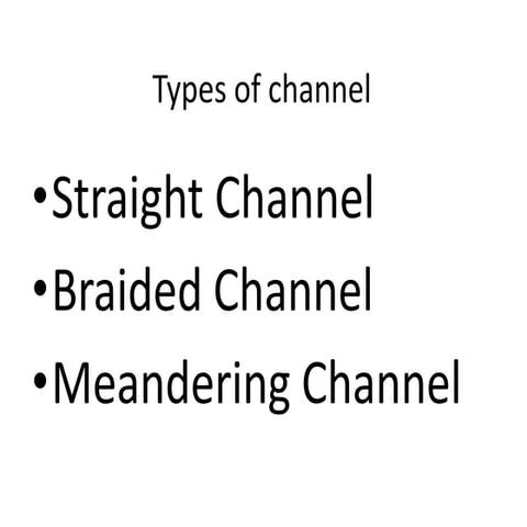 Types of channel