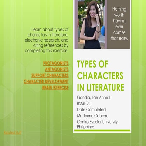 Types of Characters