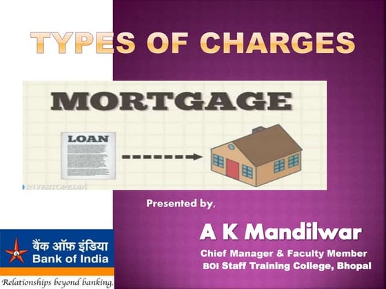 Modes of Charging Security | PPT | Home Financing | Personal Debt