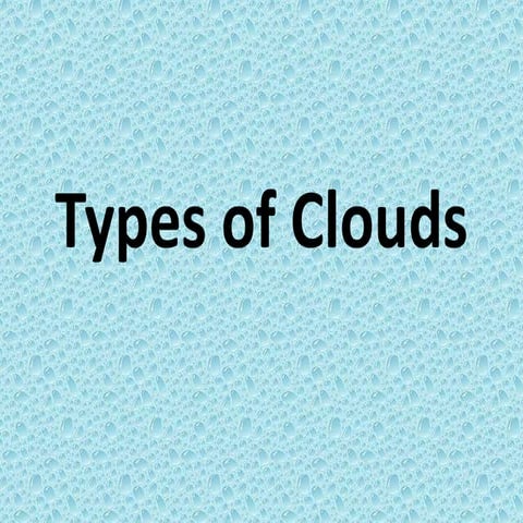 Types of clouds
