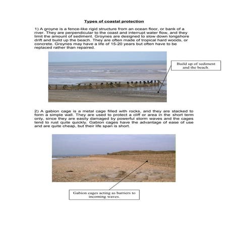 Types of coastal protection