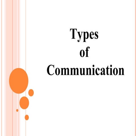 Types of communication