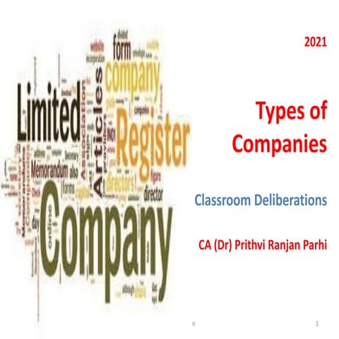 Types of  companies