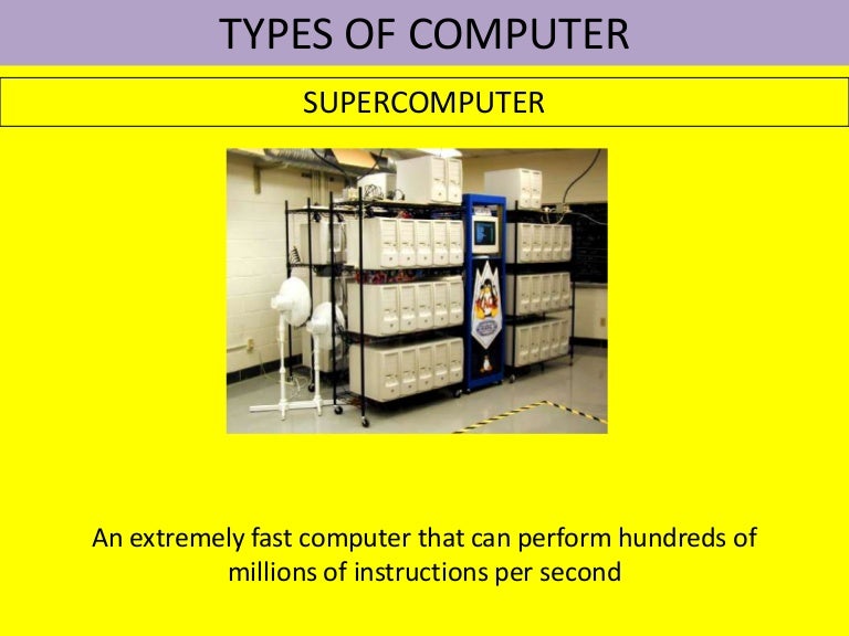 TYPES OF COMPUTER