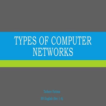 Types of computer networks | PPT