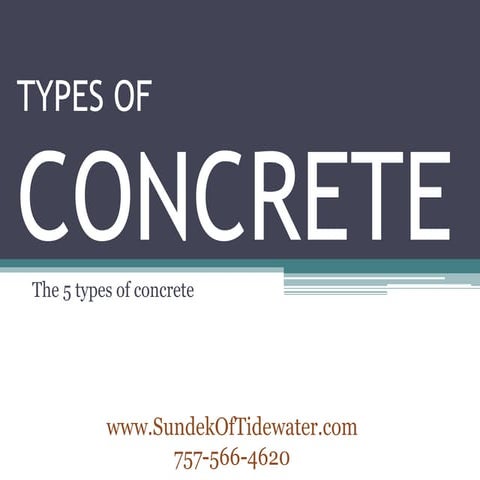 Types of concrete