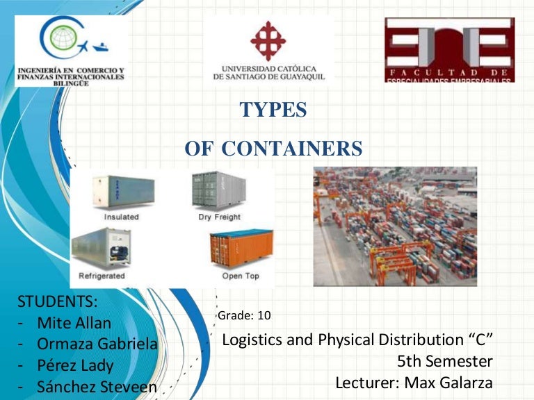 Types of containers
