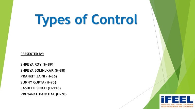 Types of control