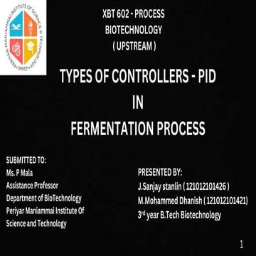 TYPES OF CONTROLLERS - PID pptx new.pptx | Food & Drink