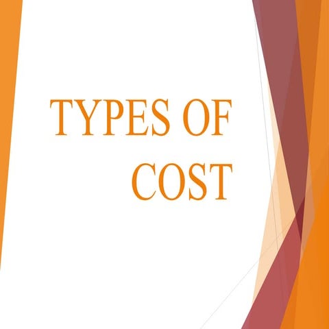 Types of cost