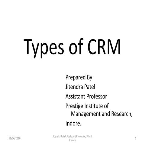 Types of crm
