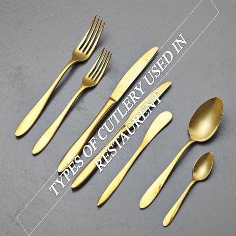TYPES OF CUTLERY USED IN RESTAURENT