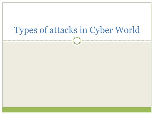 Types of Cyber Attacks