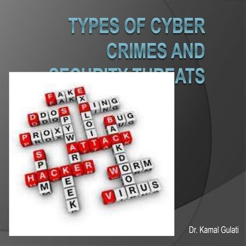 Types of Cyber Crimes and Security Threats