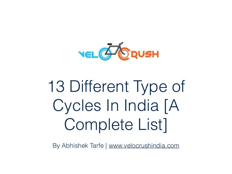 Types of cycles in India List]