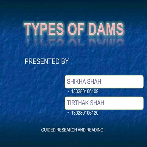 Types of dams 