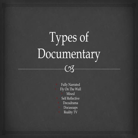 Types of documentary