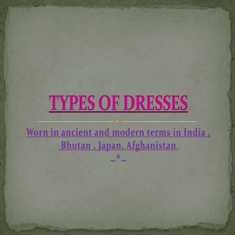 Types of dresses