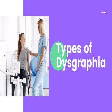 Types of dysgraphia
