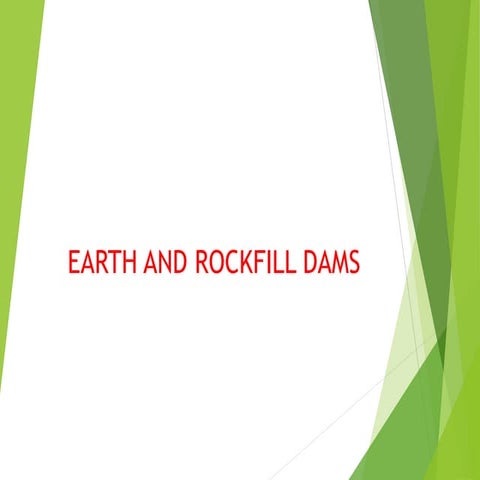 Types of earth dams