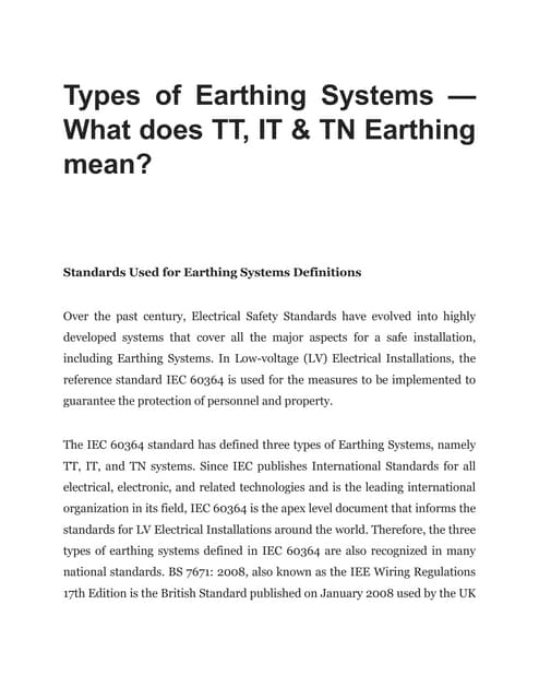 Types of Earthing Systems.pptx
