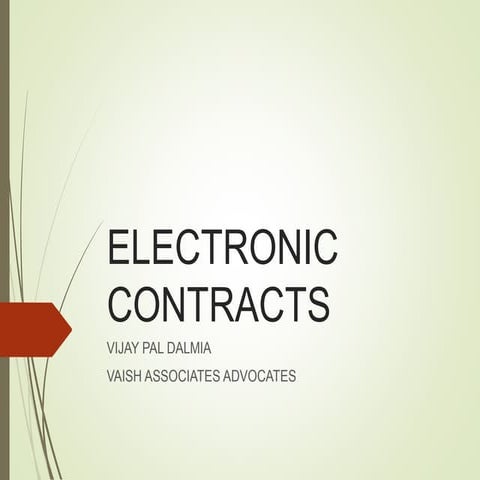 Types of electronic contracts