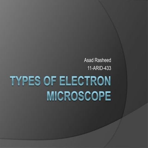 Types of electron microscope