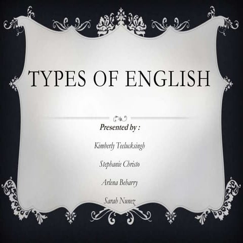 Types of English