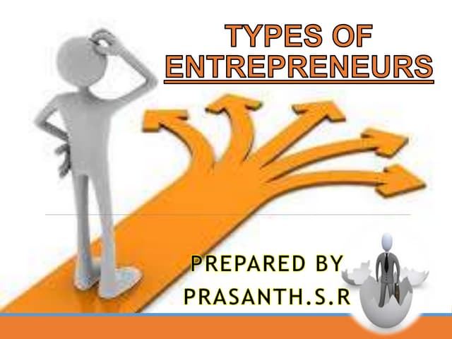Types of entrepreneurs
