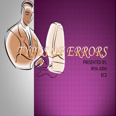 Types of errors | PPT