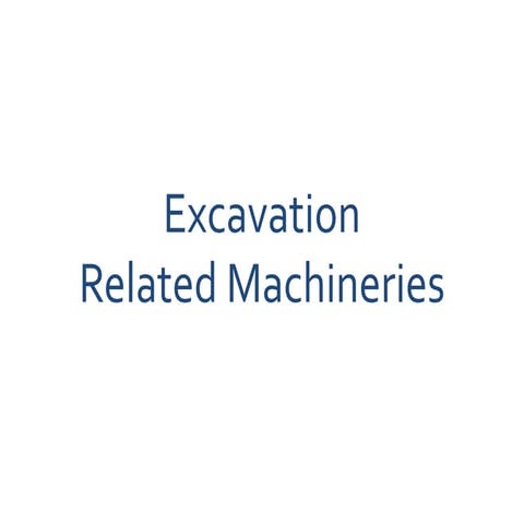 Types of excavating tools and machine