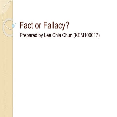 KXEX2163 Critical Thinking_Types of Fallacy