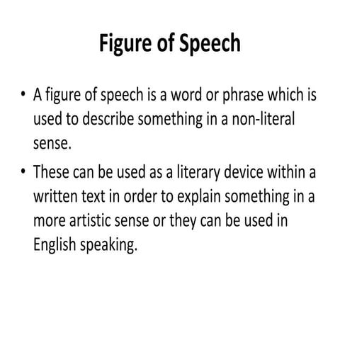Types of figures of speech