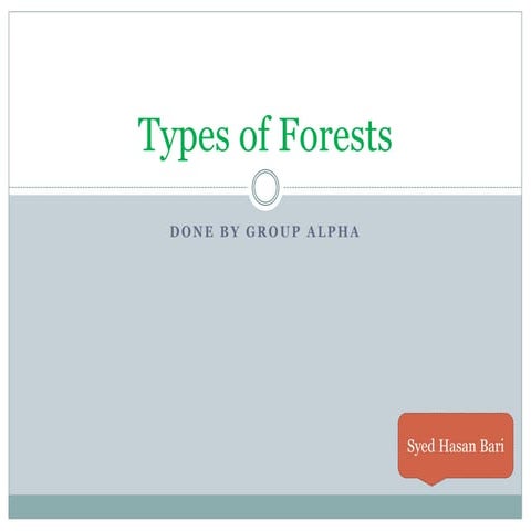 Types of Forests in Pakistan