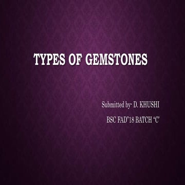 Types of gemstones