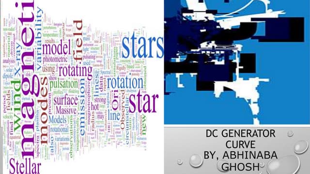 DC GENERATOR CHARACTERISTICS