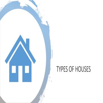 Types of houses  final