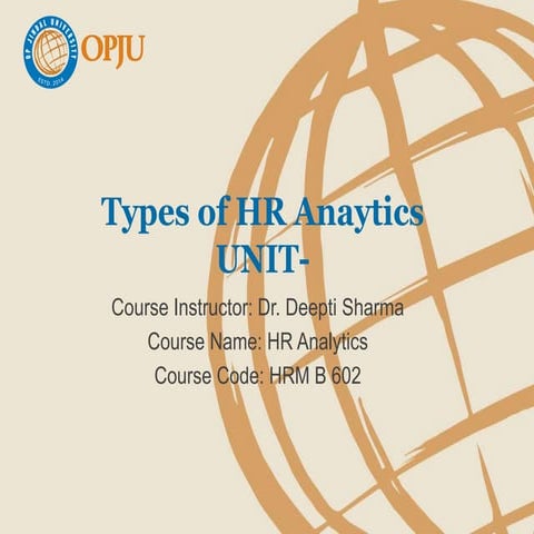 Types of Human resource Analyticscs presentation